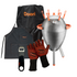 The Doori Launch Bundle including the Doori Outdoor Cooker, the Doori Weather Cover, the Doori Cooking Gloves, the Doori Cooking Apron and the Doori Bottle Opener.